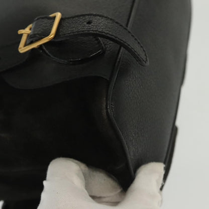 Gucci Bamboo Tassel Backpack Suede, BLACK, SUEDE, Backpack