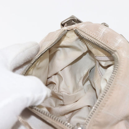 Chanel Travel Line Barrel Bag Nylon, BEIGE, NYLON, Shoulder bag