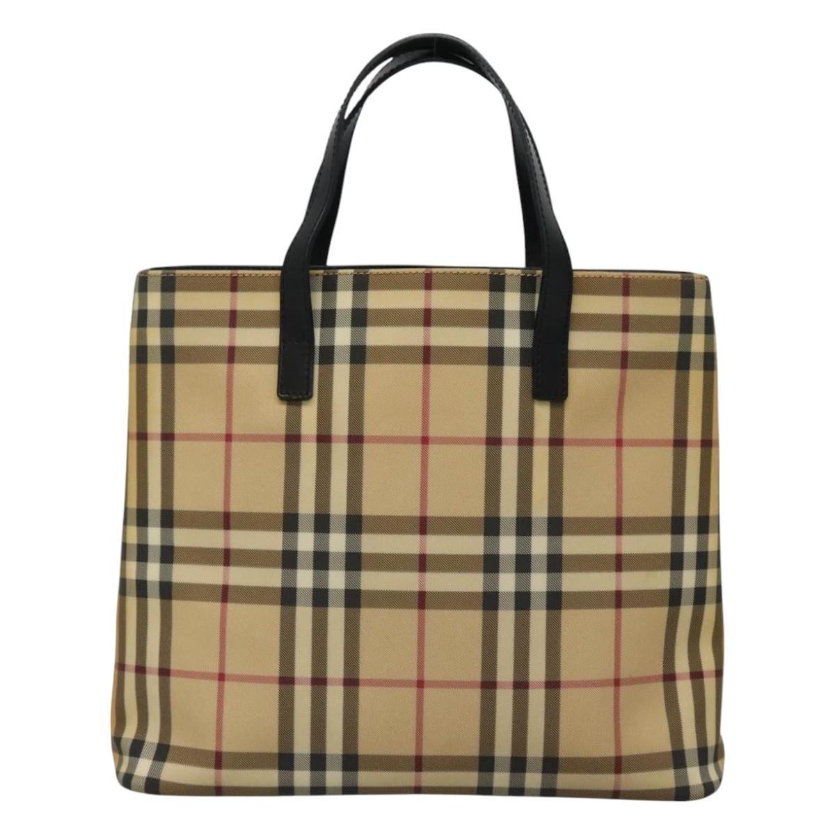 Burberry Nova Check Tote canvas check pattern, BEIGE, CANVAS, Tote bag