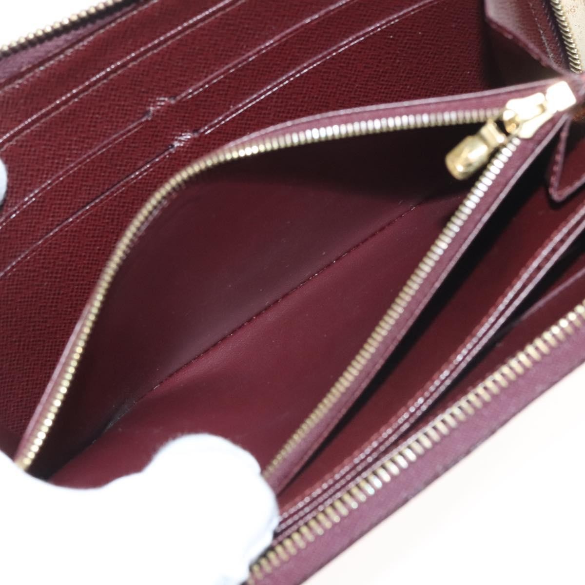 Louis Vuitton Zippy Wallet NM Damier, RED, CANVAS, Wallets