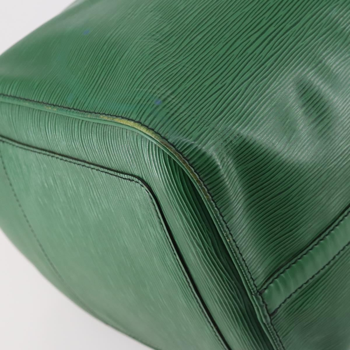 Louis Vuitton Keepall Bag Epi Leather, GREEN, LEATHER, Travel bag