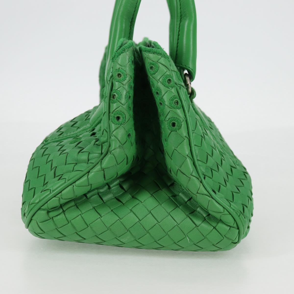 Bottega Veneta Intrecciato Leather, GREEN, LEATHER, Handbag