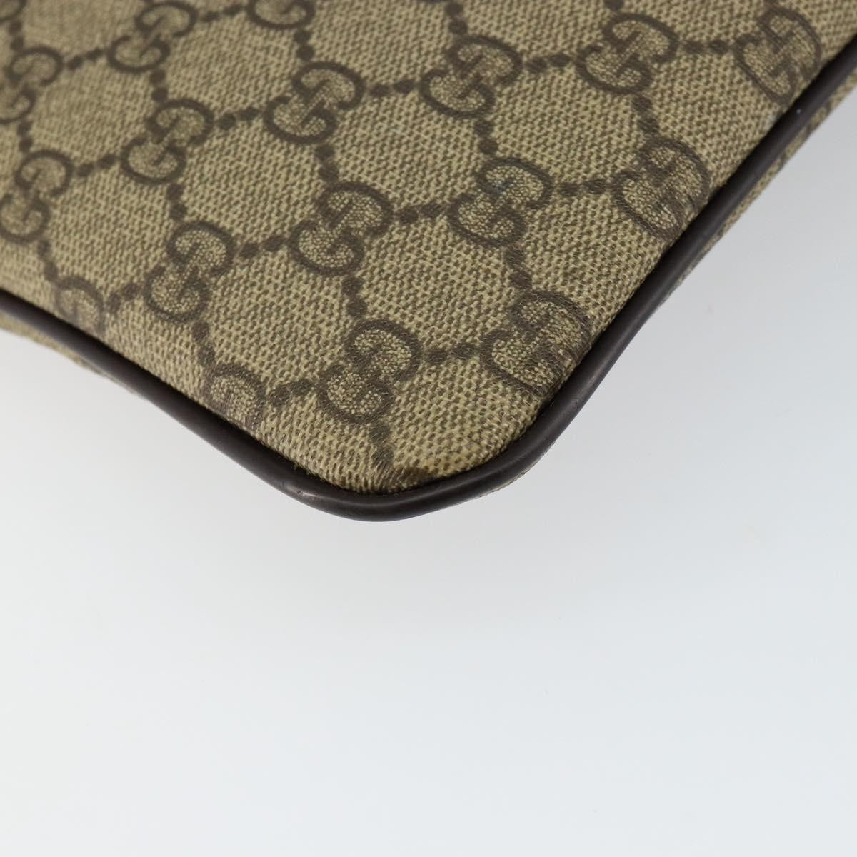 Gucci Flat Messenger Bag GG Canvas, BEIGE, CANVAS, Shoulder bag