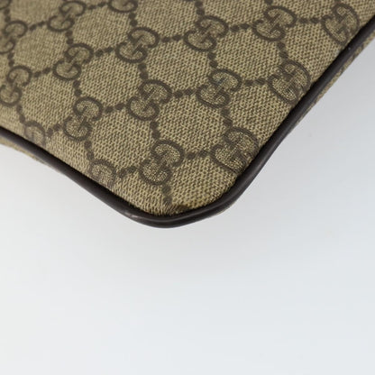 Gucci Flat Messenger Bag GG Canvas, BEIGE, CANVAS, Shoulder bag