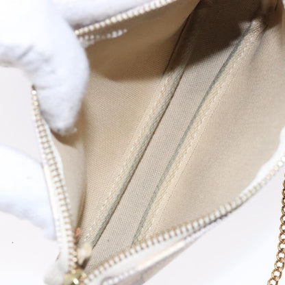 Louis Vuitton Pochette Accessoires Damier, WHITE, CANVAS, Clutche & pouche