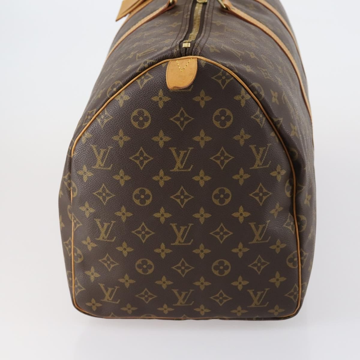 Louis Vuitton Keepall Bag Monogram Canvas, BROWN, CANVAS, Travel bag