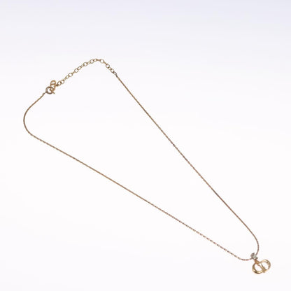 Christian Dior CD Pendant Necklace Metal, GOLD, METAL, Necklace