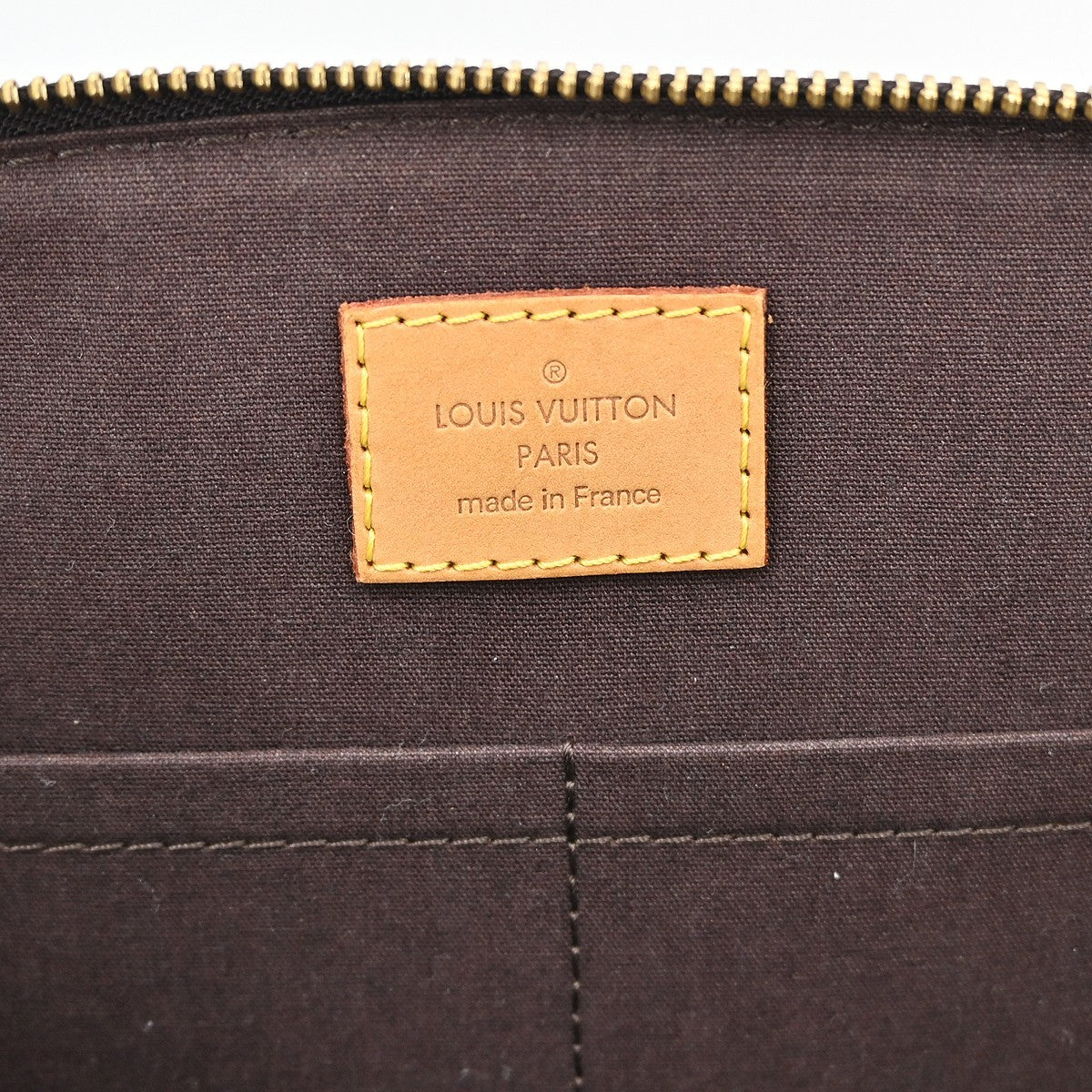 Louis Vuitton Sherwood Handbag Monogram Vernis, Purple, Patent Leather, Handbag