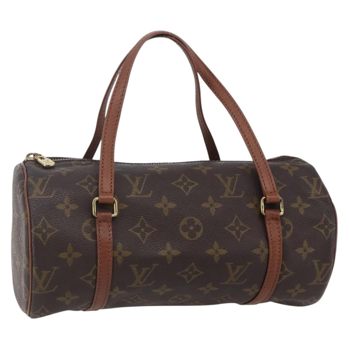Louis Vuitton Papillon Handbag Monogram Canvas, BROWN, CANVAS, Handbag