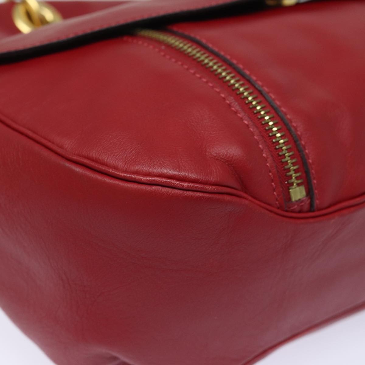 Celine Handbag Leather, RED, LEATHER, Handbag