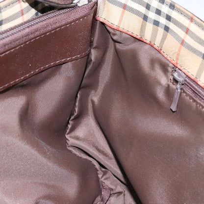 Burberry Nova Check Handbag Nova Check Canvas and leather, BEIGE, CANVAS, Handbag