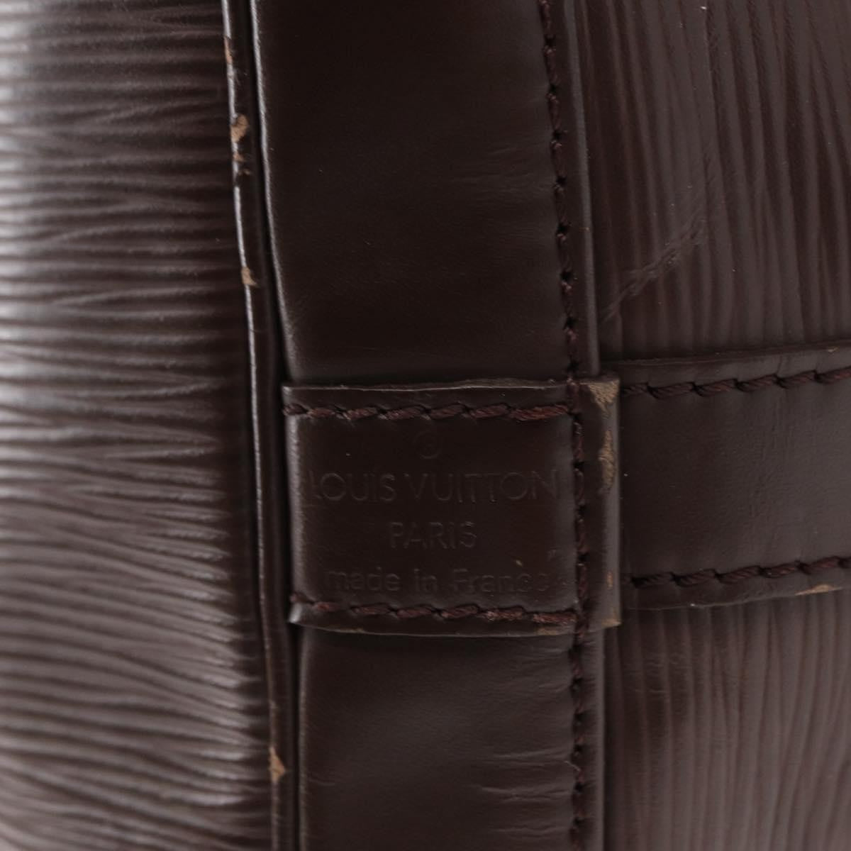 Louis Vuitton Petit Noe Handbag Epi Leather, BROWN, LEATHER, Shoulder bag