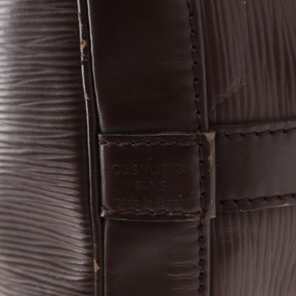 Louis Vuitton Petit Noe Handbag Epi Leather, BROWN, LEATHER, Shoulder bag