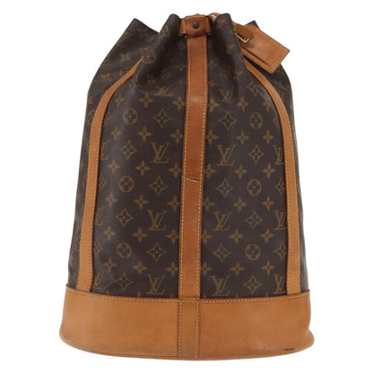 Louis Vuitton Randonnee Backpack Monogram Canvas, BROWN, CANVAS, Shoulder bag