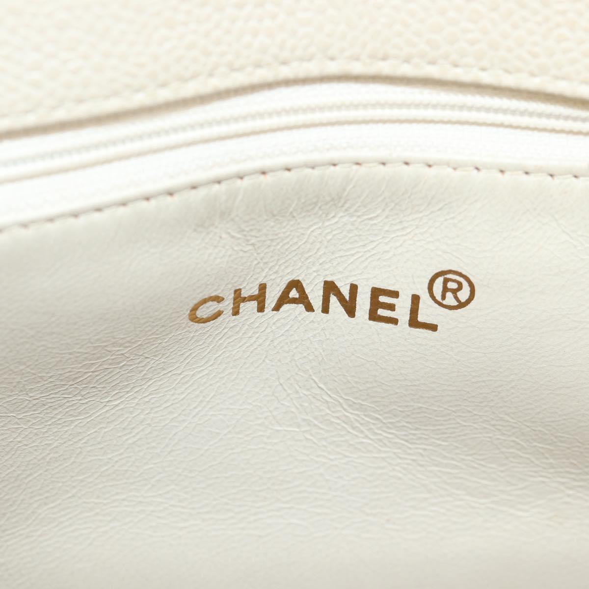 Chanel Vintage Grand Shopping Tote Quilted Calfskin, GOLD, LEATHER, Tote bag