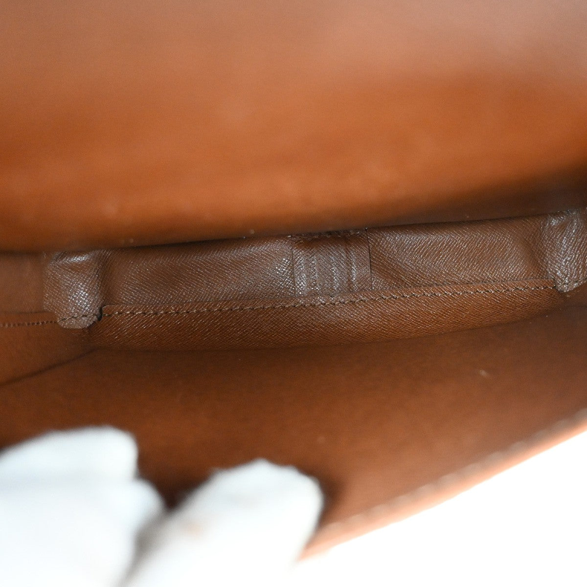 Louis Vuitton Cartouchiere Handbag Monogram Canvas, BROWN, CANVAS, Shoulder bag