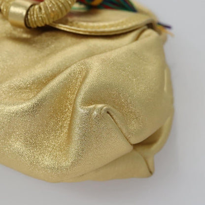 Loewe Vintage Crossbody Leather, GOLD, LEATHER, Shoulder bag