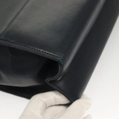 Salvatore Ferragamo Chain Shoulder Bag Leather, NAVY, LEATHER, Shoulder bag