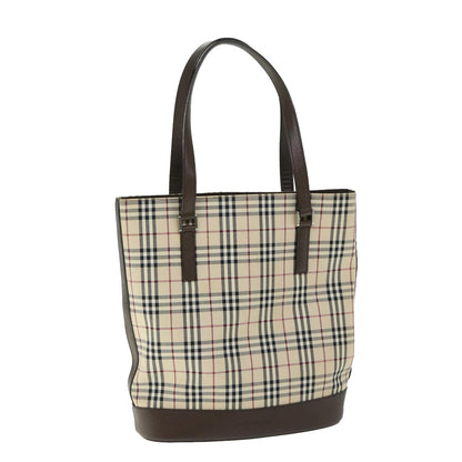 Burberry Nova Check Tote Nylon, BEIGE, NYLON, Tote bag