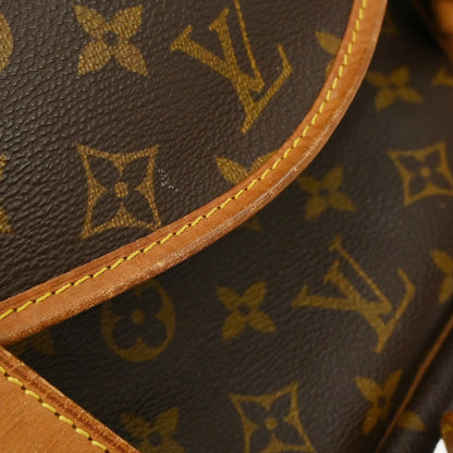 Louis Vuitton Saumur Handbag Monogram Canvas, Brown, Canvas, Shoulder Bag