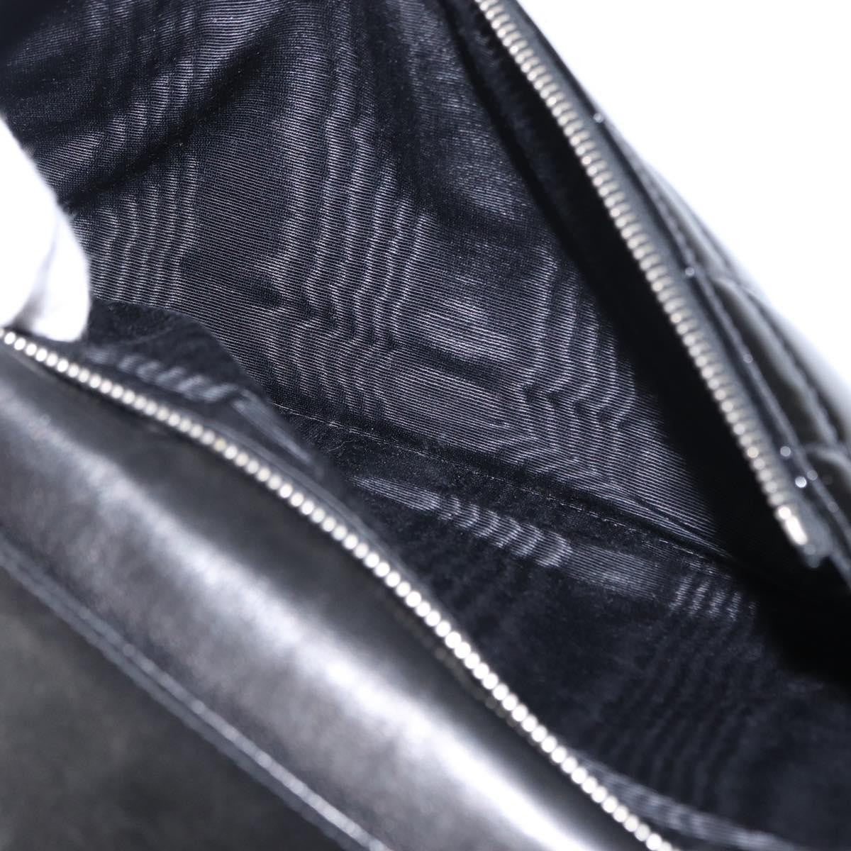 Chanel Chocolate Bar Chain Clutch Quilted Patent, BLACK, PATENT_LEATHER, Clutche & pouche