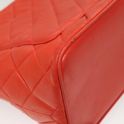 Chanel Medallion Tote Quilted Lambskin, ORANGE, LEATHER, Tote bag