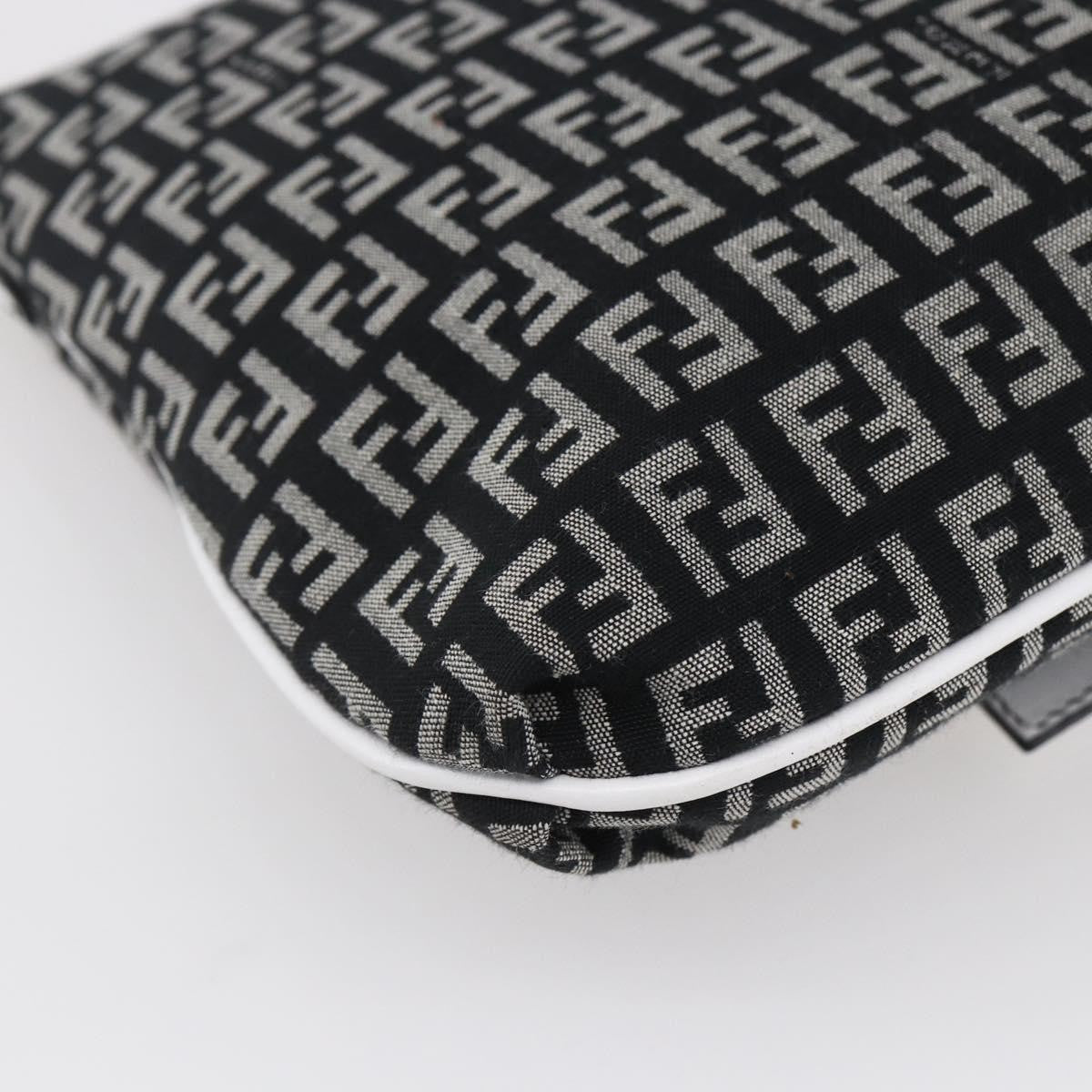 Fendi Vintage Flap Crossbody Bag Zucchino Canvas, BROWN, CANVAS, Shoulder bag