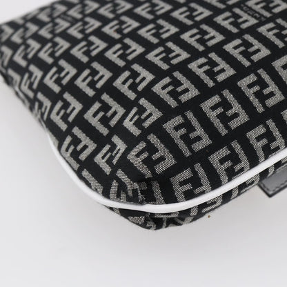 Fendi Vintage Flap Crossbody Bag Zucchino Canvas, BROWN, CANVAS, Shoulder bag