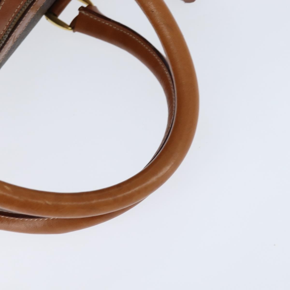 Celine Vintage Boston Bag Macadam Coated Canvas, BROWN, CANVAS, Travel bag