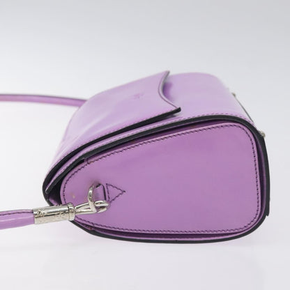 Celine Shoulder Bag Leather, PURPLE, LEATHER, Shoulder bag