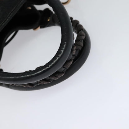 Balenciaga Pom Pon Giant Studs Bag Leather, BLACK, LEATHER, Handbag