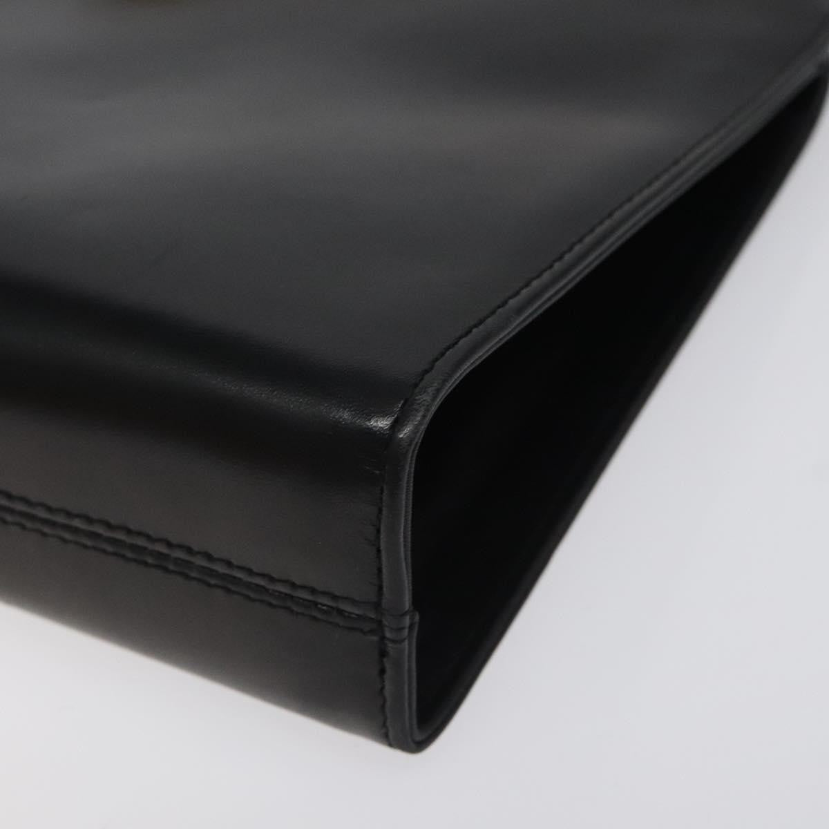 Salvatore Ferragamo Gancini Shoulder Bag Leather, BLACK, LEATHER, Shoulder bag