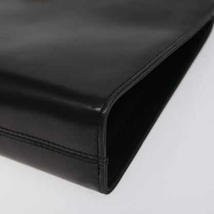 Salvatore Ferragamo Gancini Shoulder Bag Leather, BLACK, LEATHER, Shoulder bag