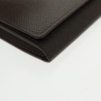 Louis Vuitton Envelope Business Card Holder Taiga Leather, BROWN, LEATHER, Card Holders