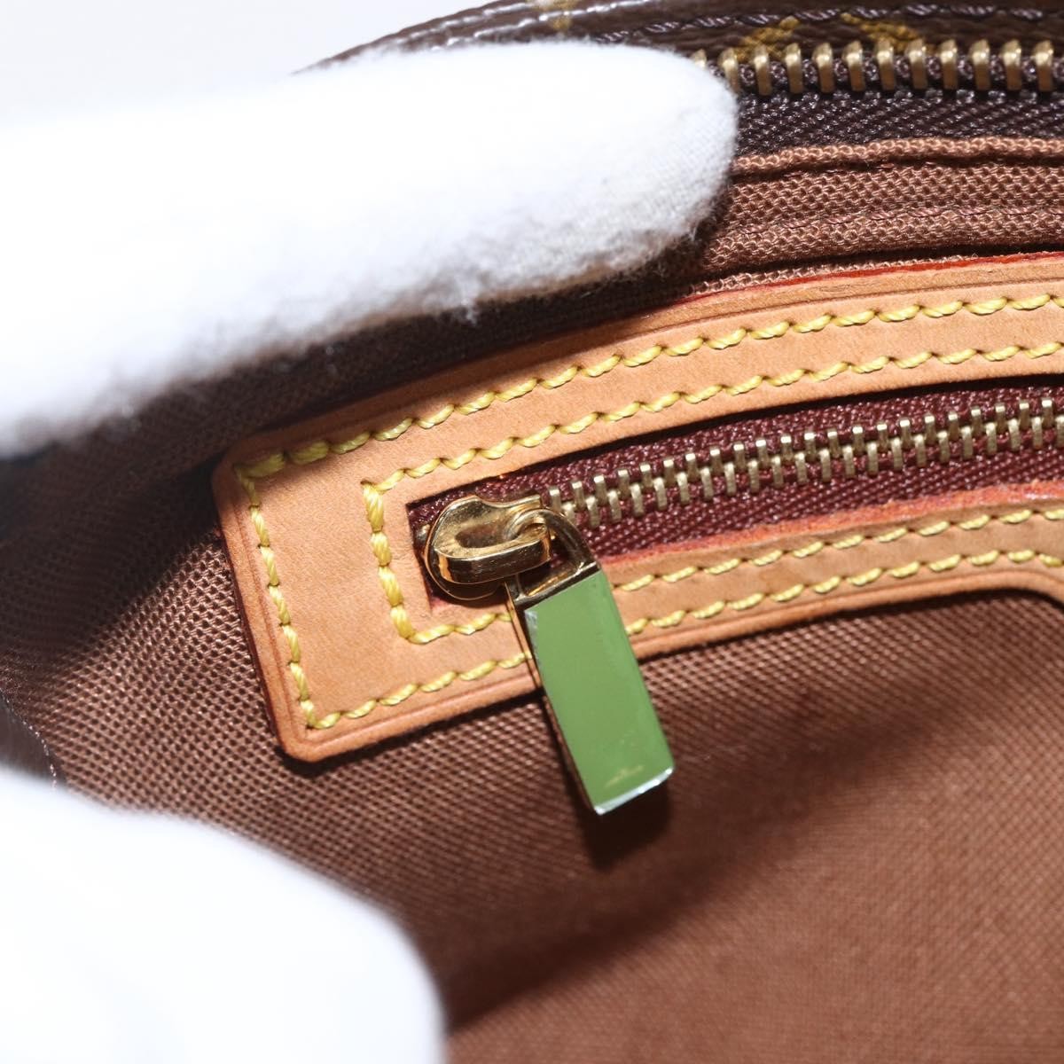 Louis Vuitton Trotteur Handbag Monogram Canvas, BROWN, CANVAS, Clutche & pouche