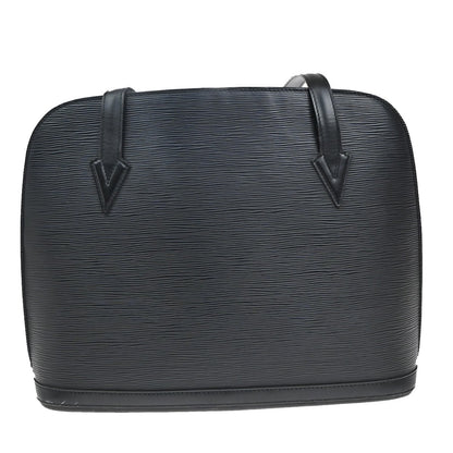 Louis Vuitton Lussac Handbag Epi Leather, BLACK, LEATHER, Shoulder bag