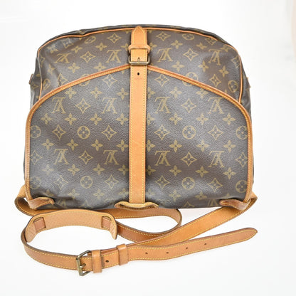 Louis Vuitton Saumur Handbag Monogram Canvas, BROWN, CANVAS, Shoulder bag