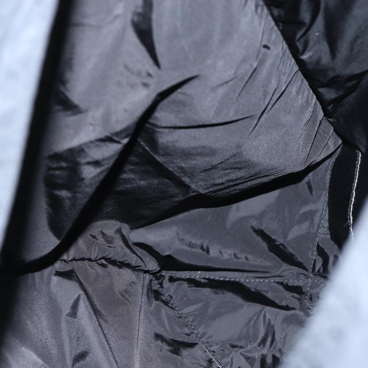 Prada Side Pocket Tote Nylon, BLACK, NYLON, Tote bag