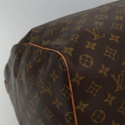 Louis Vuitton Keepall Bag Monogram Canvas, BROWN, CANVAS, Travel bag