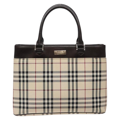 Burberry Nova Check Tote Canvas and Leather, BEIGE, NYLON, Tote bag