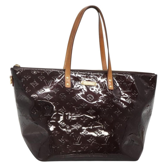 Louis Vuitton Bellevue Handbag Monogram Vernis, BURGUNDY, PATENT_LEATHER, Tote bag