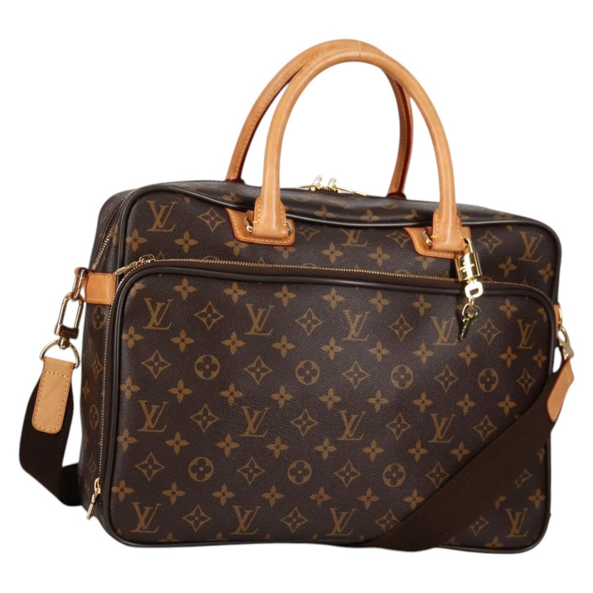 Louis Vuitton Icare Laptop Bag Monogram Canvas, BROWN, CANVAS, Briefcase