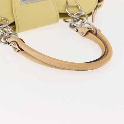 Salvatore Ferragamo Marisa Satchel Leather, YELLOW, LEATHER, Tote bag