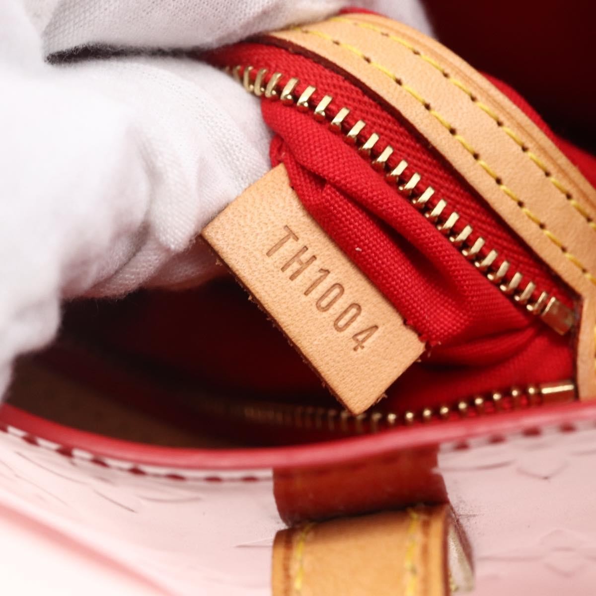 Louis Vuitton Reade Handbag Monogram Vernis, RED, PATENT_LEATHER, Handbag