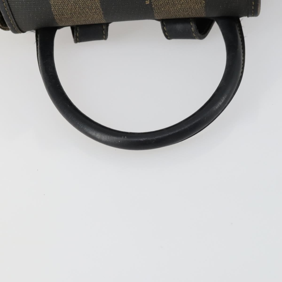 Fendi Pequin Front Pocket Backpack Coated Canvas, BROWN, PVC, Backpack