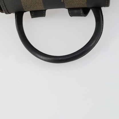 Fendi Pequin Front Pocket Backpack Coated Canvas, BROWN, PVC, Backpack