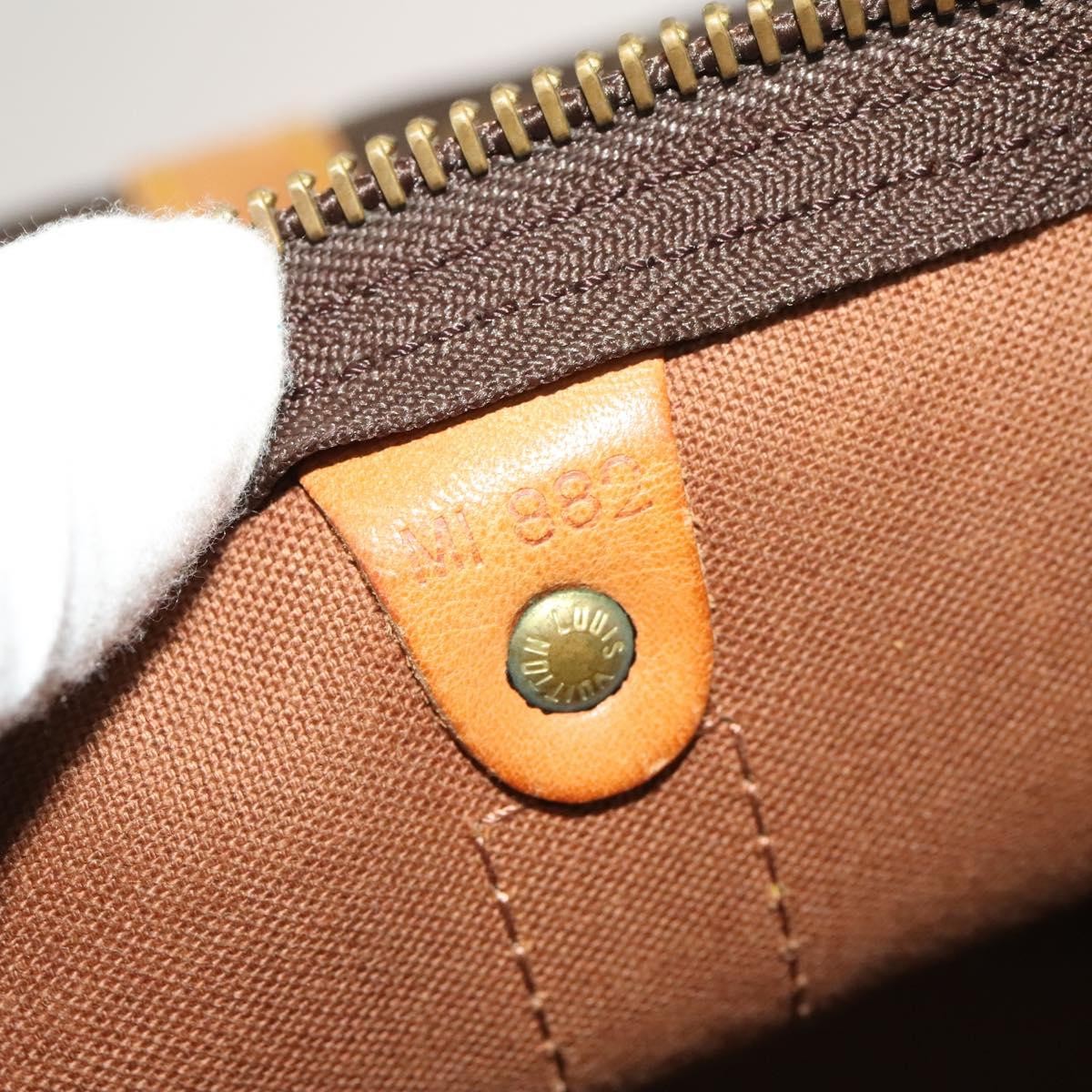 Louis Vuitton Keepall Bag Monogram Canvas, BROWN, CANVAS, Travel bag