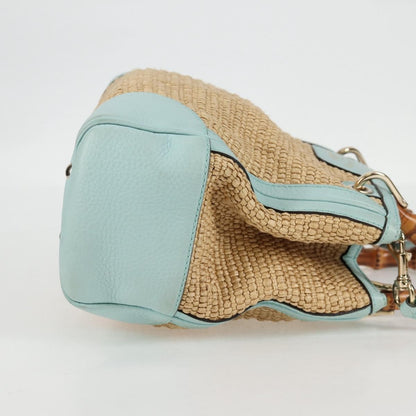 Gucci Bamboo Shopper Tote Straw, BEIGE, WICKER, Tote bag
