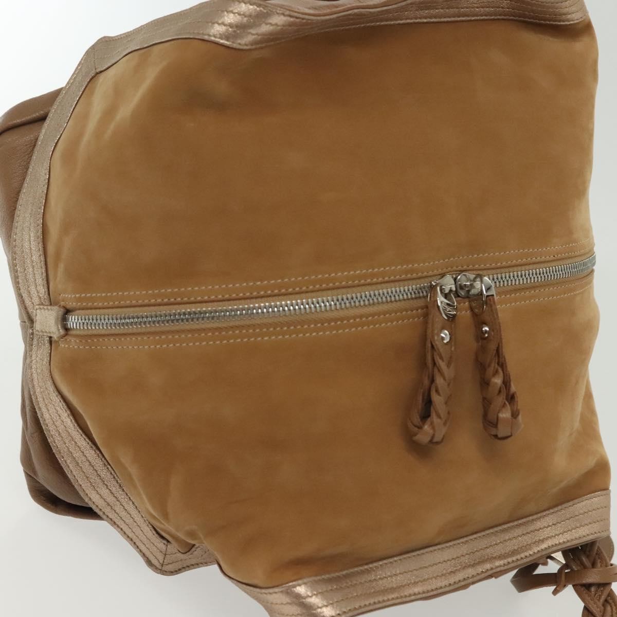 Salvatore Ferragamo Vintage Handbag Leather, BROWN, LEATHER, Handbag