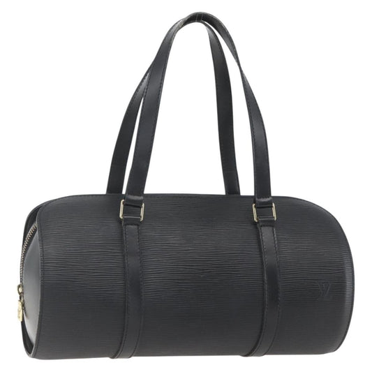 Louis Vuitton Soufflot Handbag Epi Leather, BLACK, LEATHER, Handbag